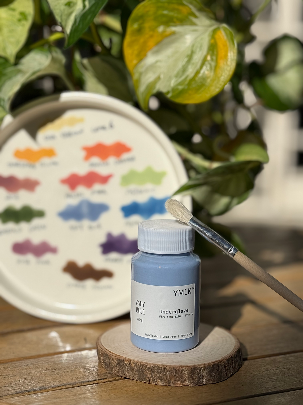 Thumbnail: YMCK Underglaze Ashy Blue - B8 - 80ml 1180-1350c