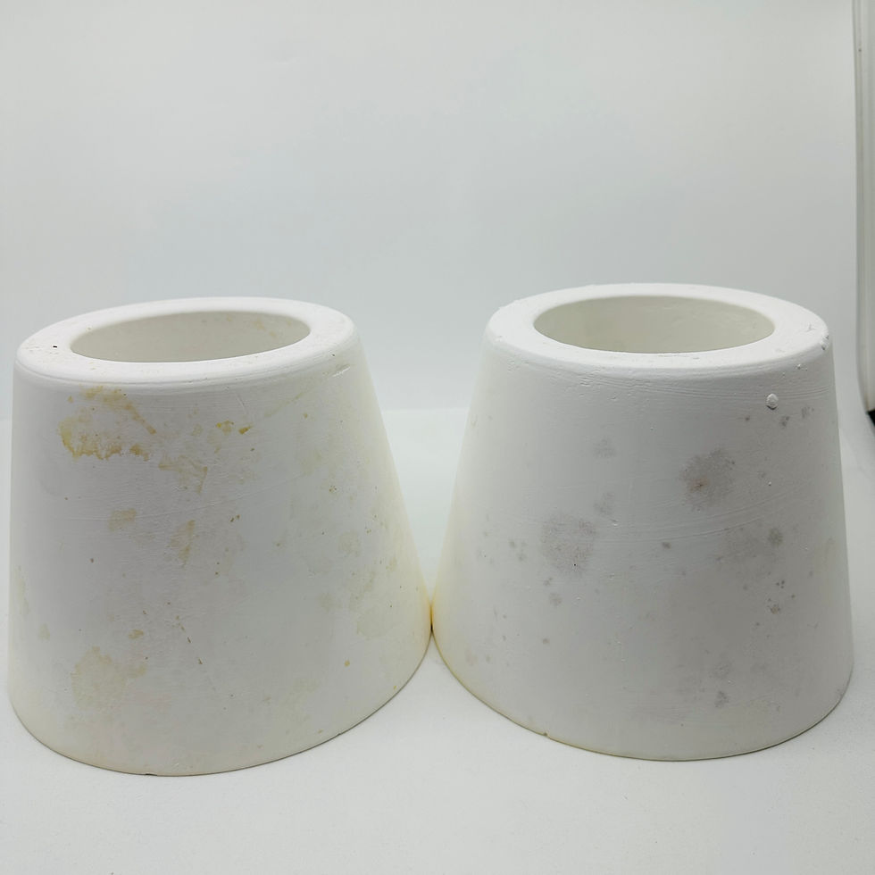 Thumbnail: Ceramic Plaster Mould Prop for Trimming - Set of 4
