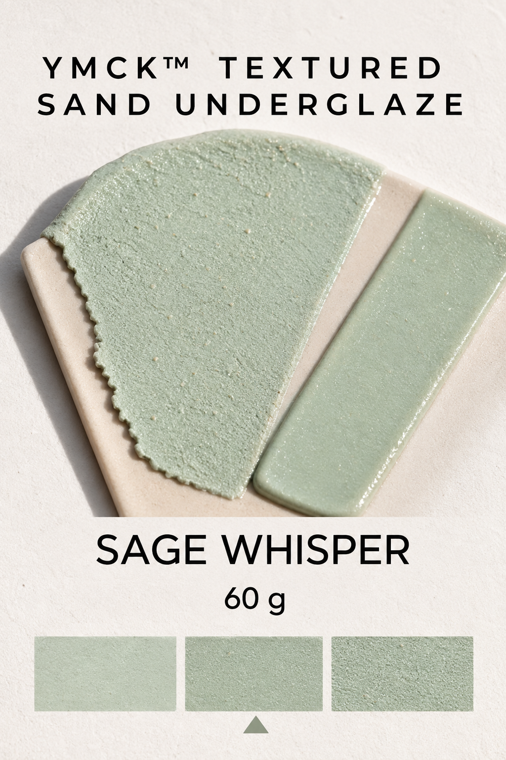 YMCK Textured Sand Underglaze Sage Whisper - 60g - 1150–1350°C