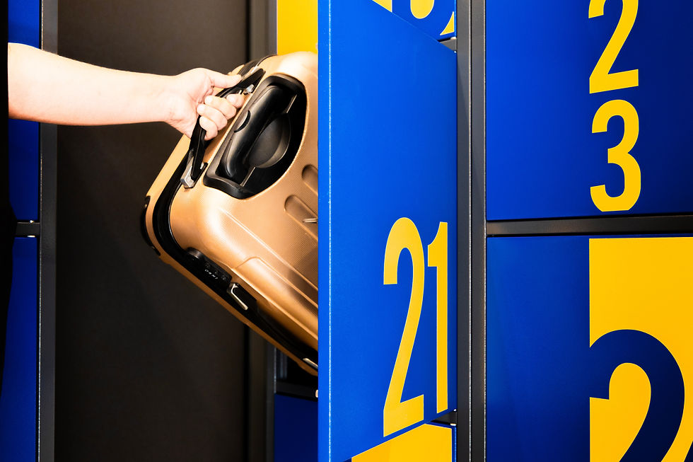 Secure self-service luggage locker in Malta