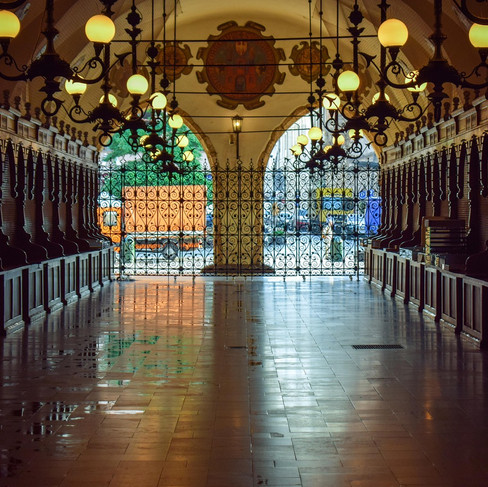 الجزء التاريخ وسط البلد كراكوف بولندا