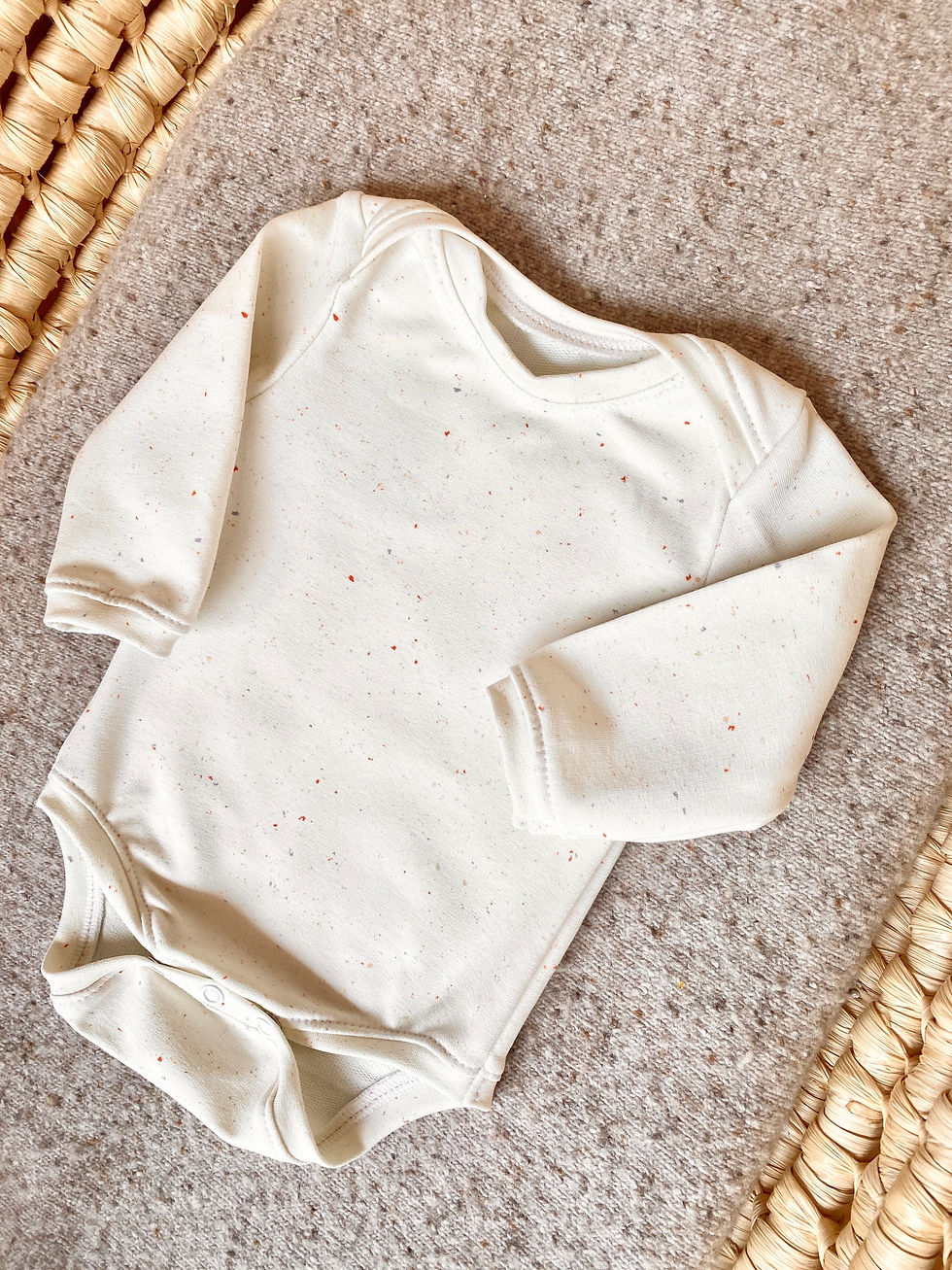 Miniaturbild: SET - Strampler & Body langarm Jersey Nature Konfetti