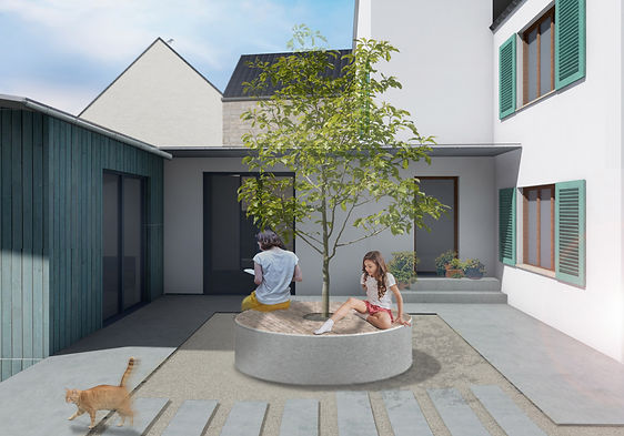 Anbau Dietkirchen - Innenhof