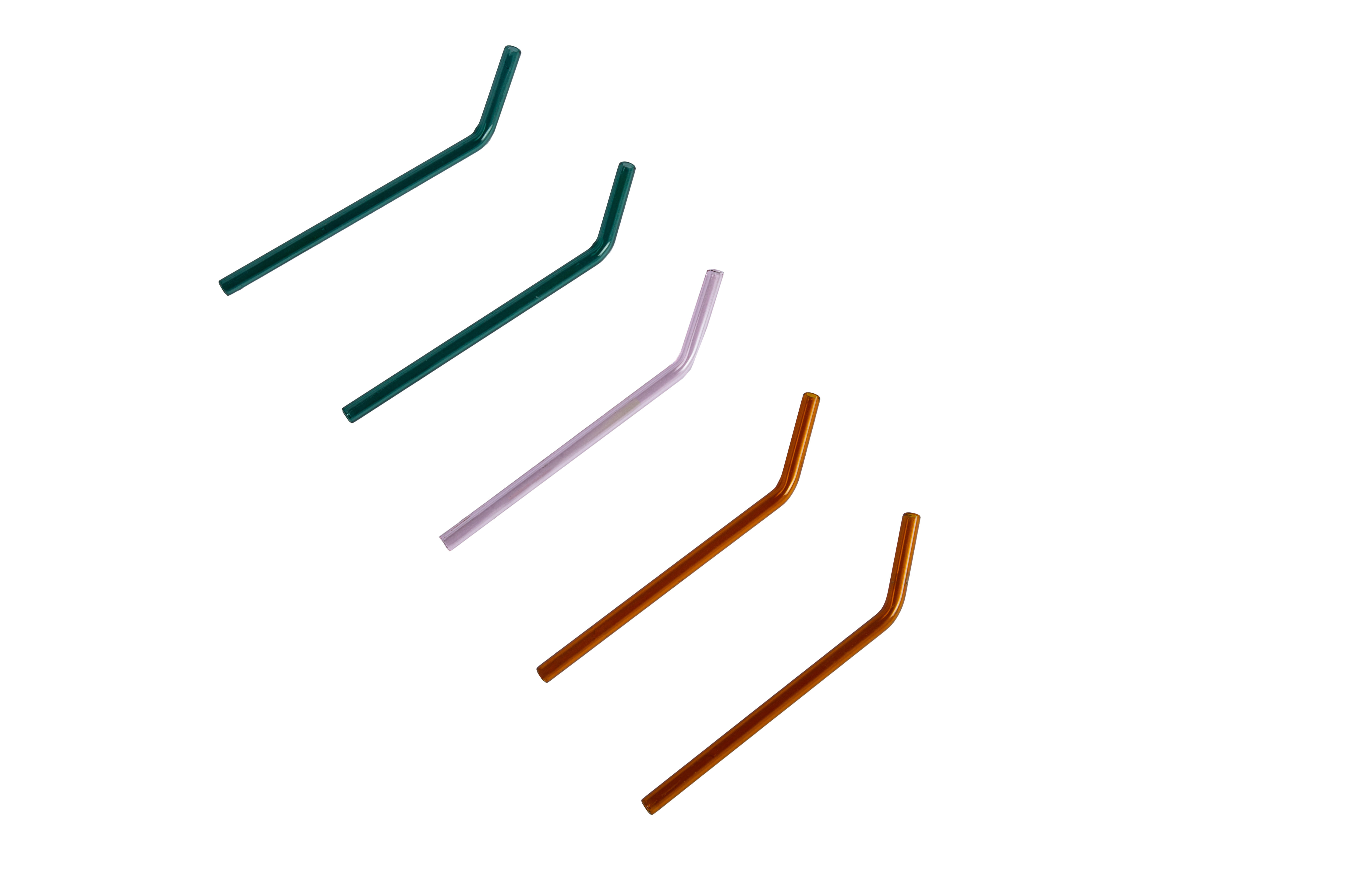 Glass Straws Set Of 5