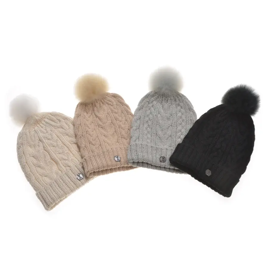 Weich Couture Alpaca Wolle Strick Mütze Vicente