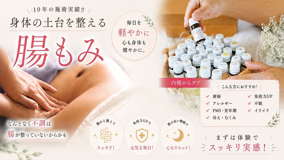 5/12(火)•30(土)まずは体感!腸から整える一歩「初めての腸もみ体験」【飼い主様向け】