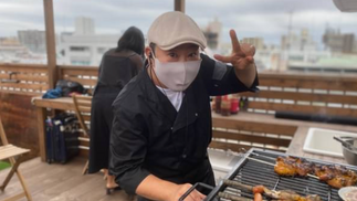 弊社屋上テラスにてレバレッジ BBQ交流会