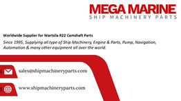 Всемирный поставщик деталей распределительного вала Wartsila R22