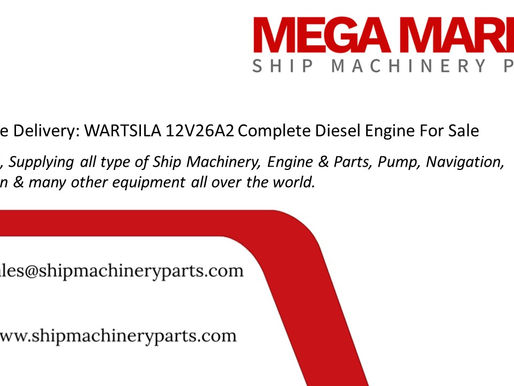 Worldwide Delivery: WARTSILA 12V26A2 Complete Diesel Engine For Sale