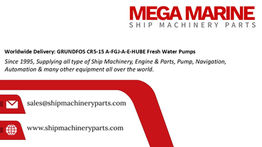 Worldwide Delivery: GRUNDFOS CR5-15 A-FGJ-A-E-HUBE Fresh Water Pumps