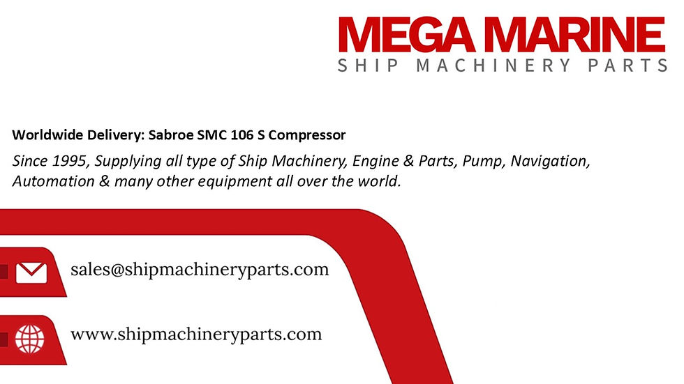 Доставка по всему миру: Компрессор Sabroe SMC 106 S