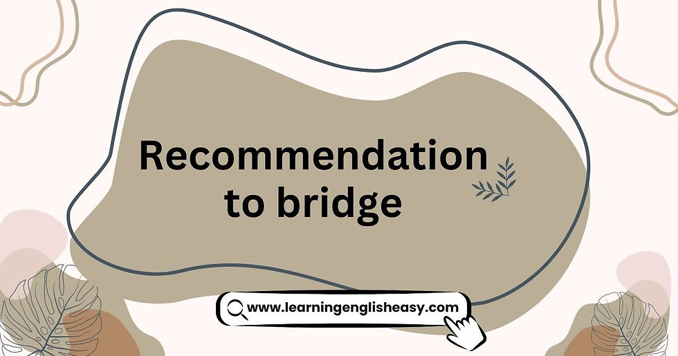 recommendation