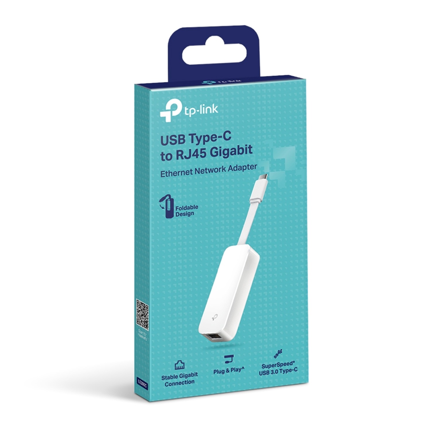 Adaptador de red Tp-Link UE300C USB tipo C a RJ45 Gigabit Ethernet