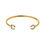Thumbnail: Links of London Ascot Diamond Essentials 18kt Yellow Gold Vermeil Horseshoe Cuff
