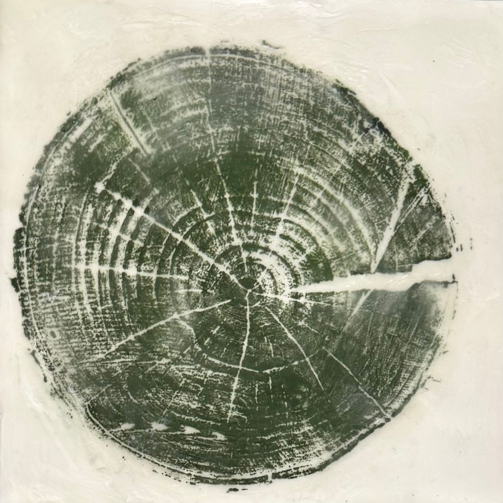 With Gratitude #8. 6" x 6". 1.5"