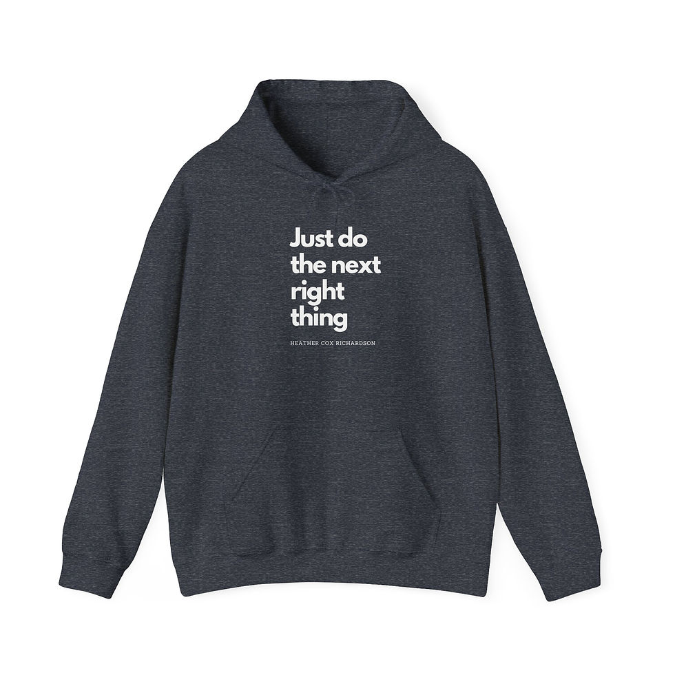 Thumbnail:  "Just Do The Next Right Thing"  Heavyweight Unisex Hoodie