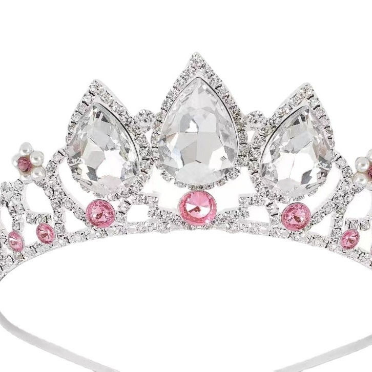 Thumbnail: Trendy Women's Water Drop Crown Hair Accessories Set