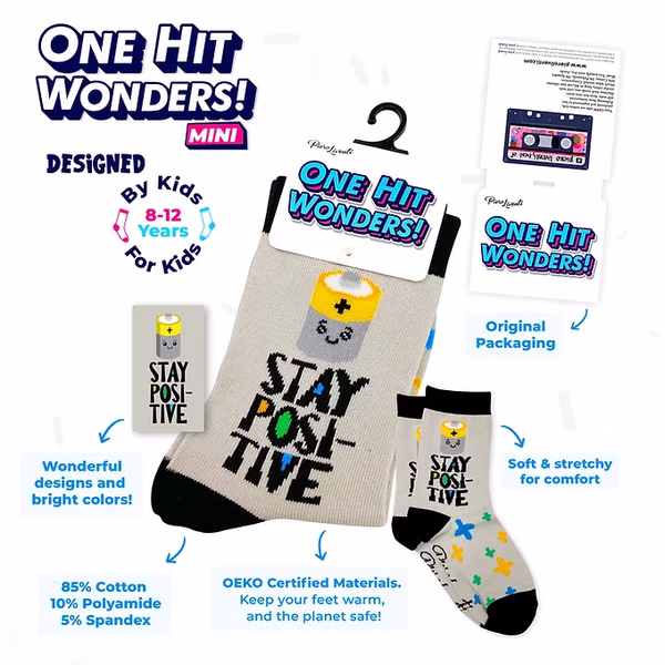 Alien Vs Cat - Kids Socks - One Hit Wonders Mini - Size S - Image 3