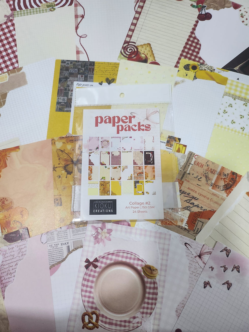 Paper Pack - Collage #2 – Warm Tones