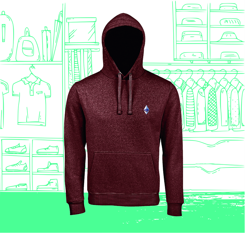 Kapuzen-Sweatshirt für Herren ETH Visual Heart Face