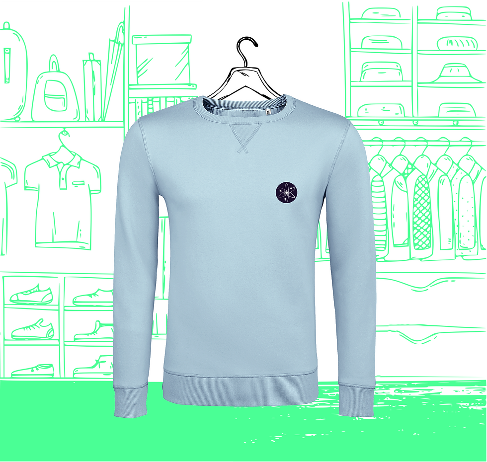 Miniaturbild: Herren-Sweatshirt Atom Visual Heart Face
