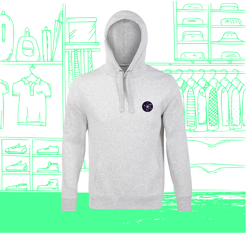 Miniature : Sweat Hoodie Homme Atom Visuel Coeur Face