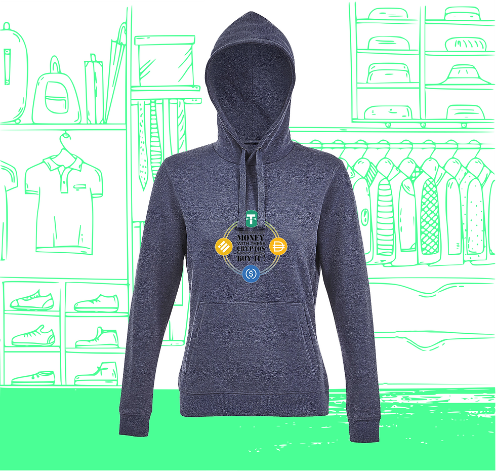 Miniature : Sweat Hoodie Femme Stablecoin Visuel Face
