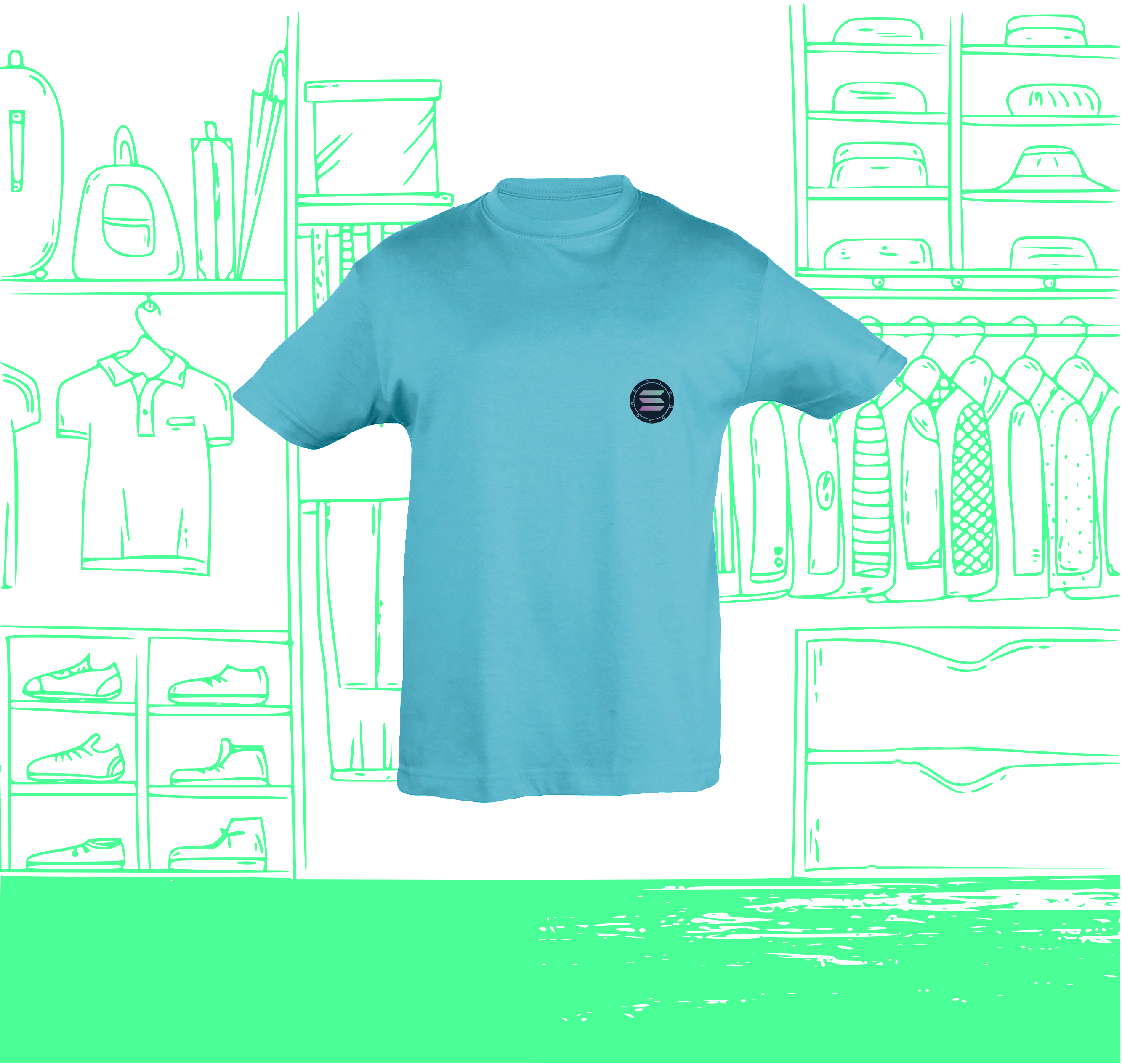 Camiseta Infantil SOL Visual Corazón Cara