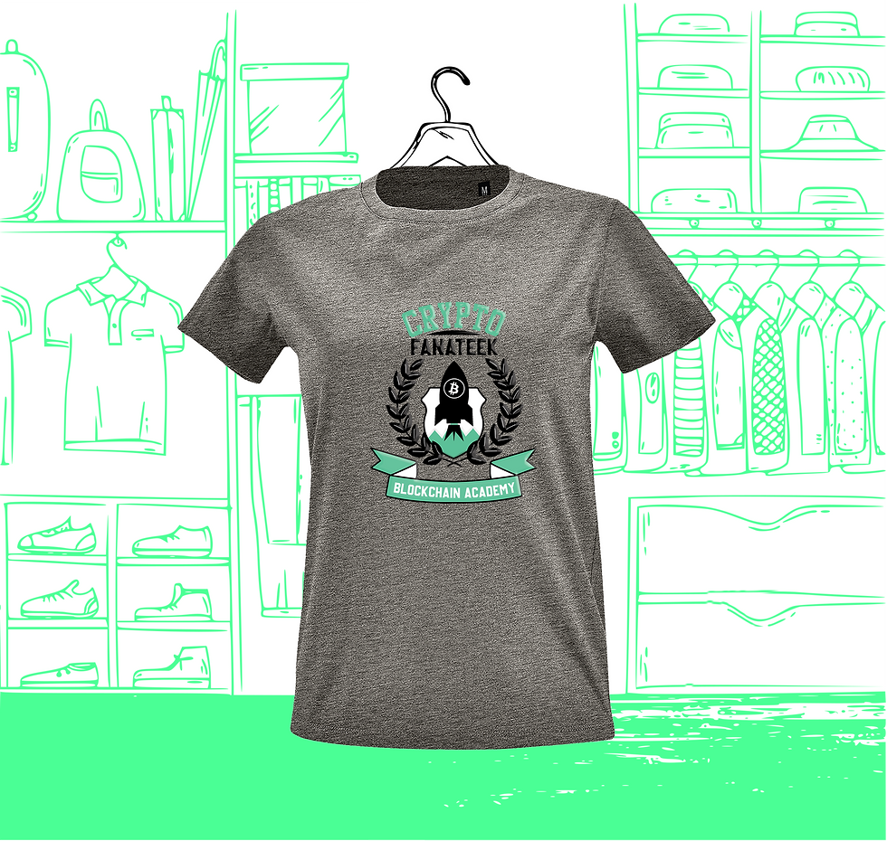 Miniature : T-shirt Femme Col Rond FIT Blockchain Academy Visuel Face