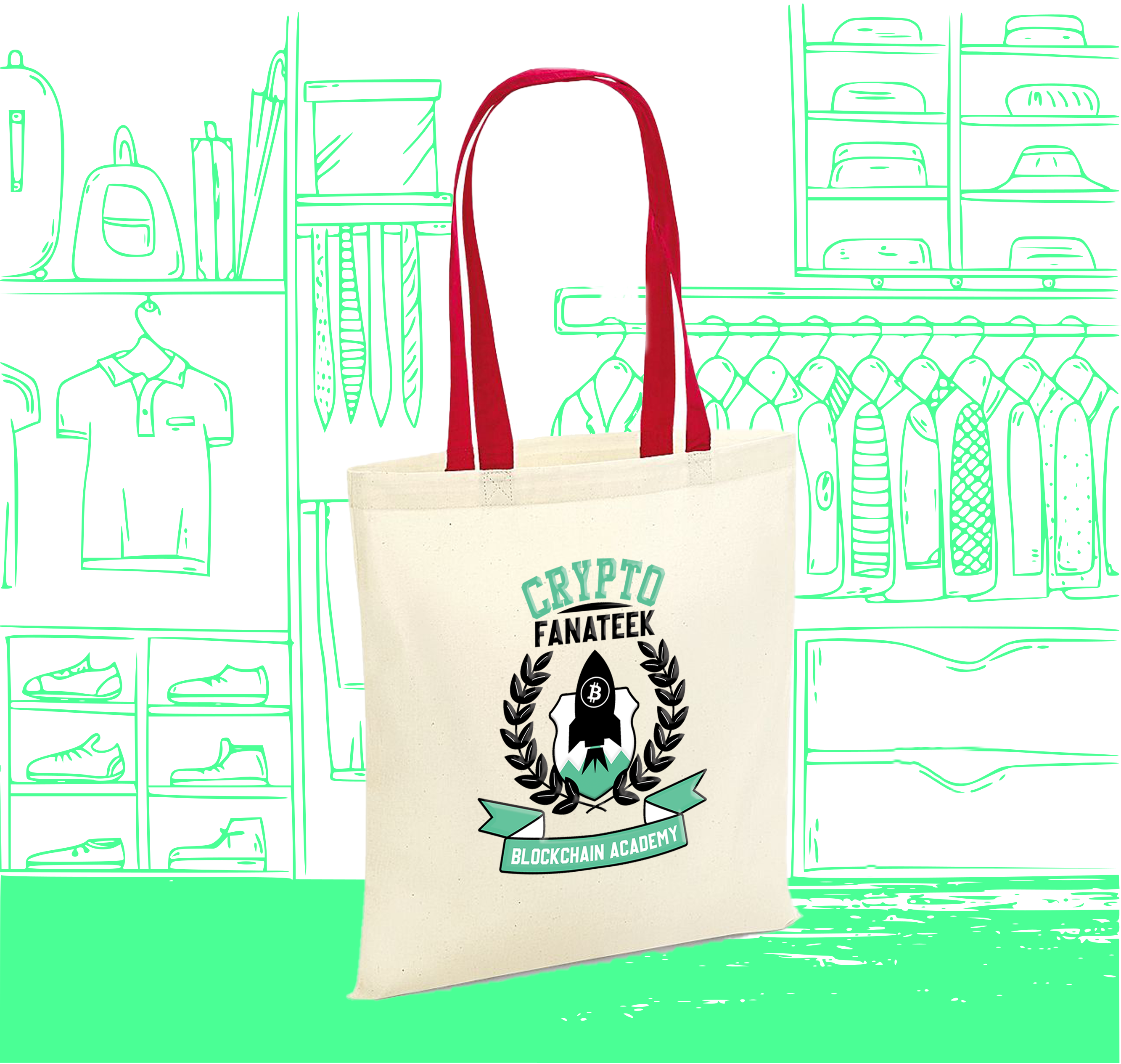 Bolsa de tela Academia Blockchain