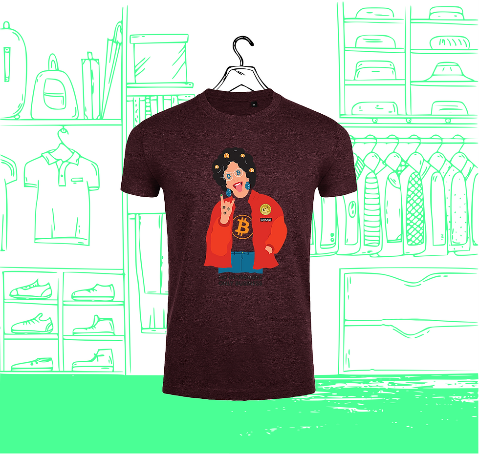 Miniature : T-shirt Homme Col Rond FIT Crypto Granny Visuel Face
