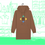 Miniature : Sweat Robe Hoodie Femme Bio Stablecoin Visuel Face