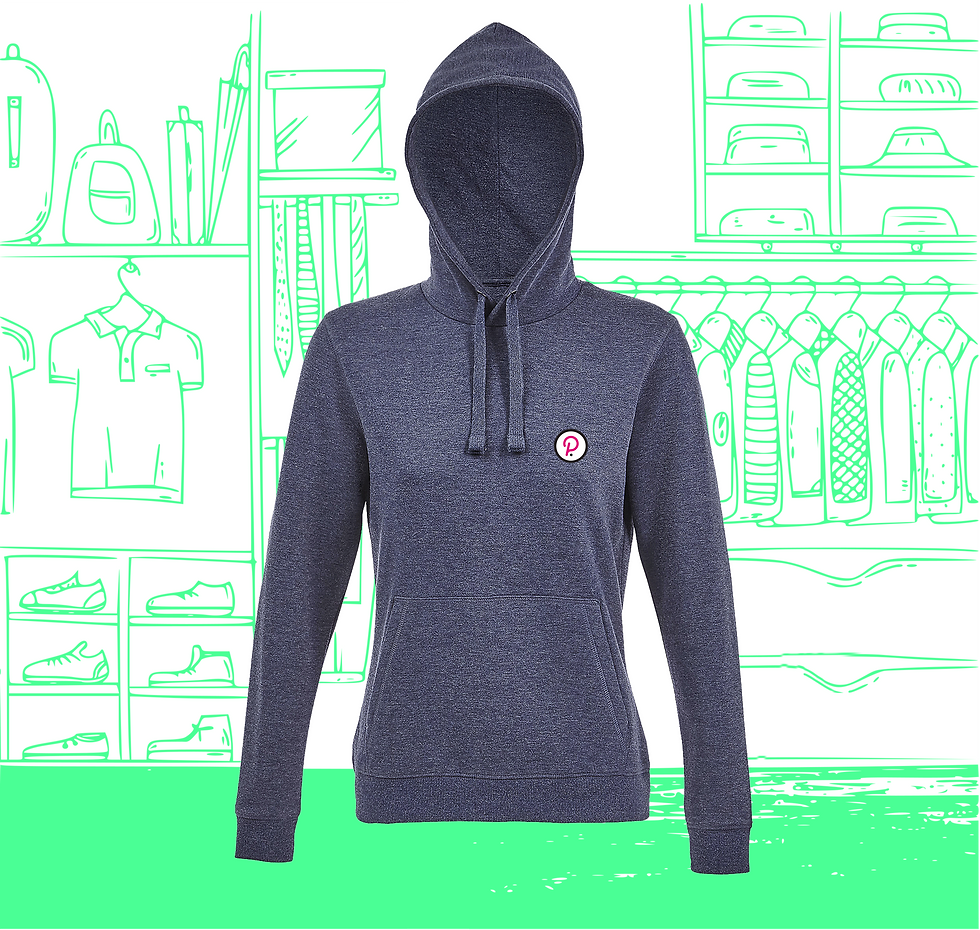 Miniature : Sweat Hoodie Femme DOT Visuel Coeur Face