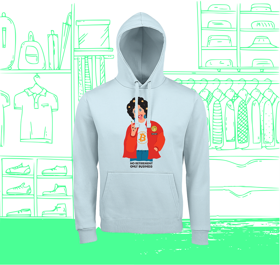 Miniaturbild: Hoodie-Sweatshirt für Männer Crypto Granny Visual Face