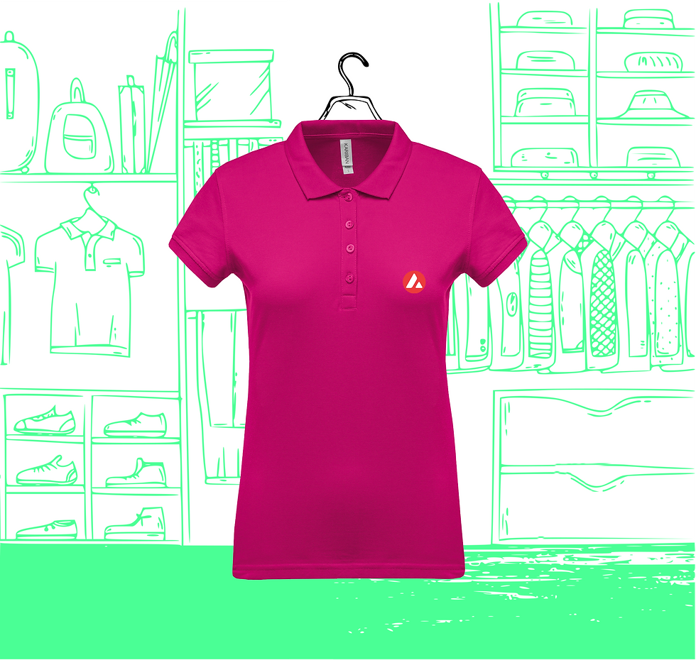 Miniature : Polo Femme AVAX Visuel Coeur Face