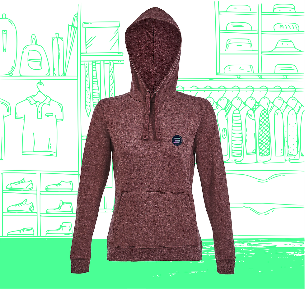 Miniaturbild: Damen Kapuzen-Sweatshirt SOL Visual Heart Face