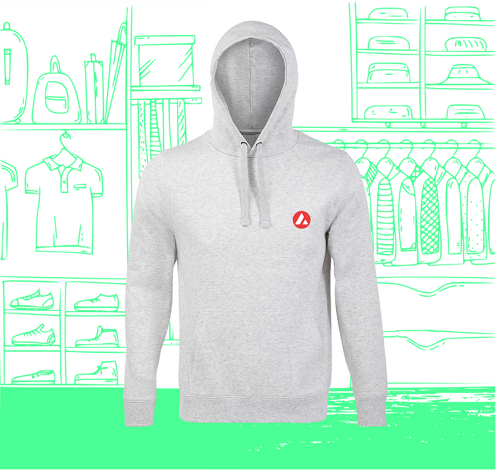 Kapuzen-Sweatshirt für Herren AVAX Visual Heart Face