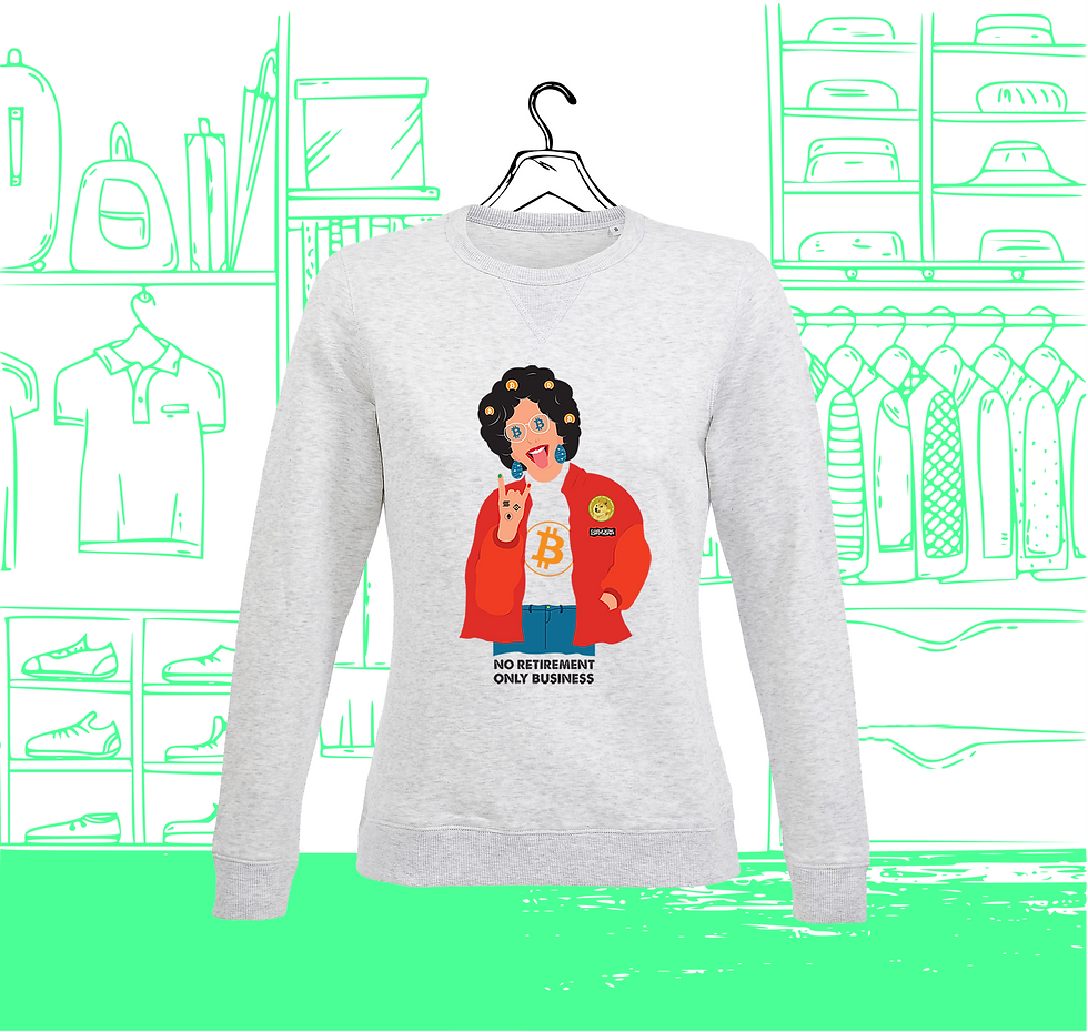 Miniature : Sweat Femme Crypto Granny Visuel Face