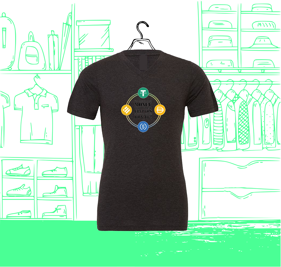 Miniature : Copie de T-shirt Homme Col V Coupe Ajustée Shiba &amp; Doge Visuel Face
