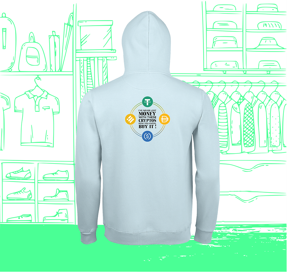 Miniature : Sweat Hoodie Homme Stablecoin Visuel Dos