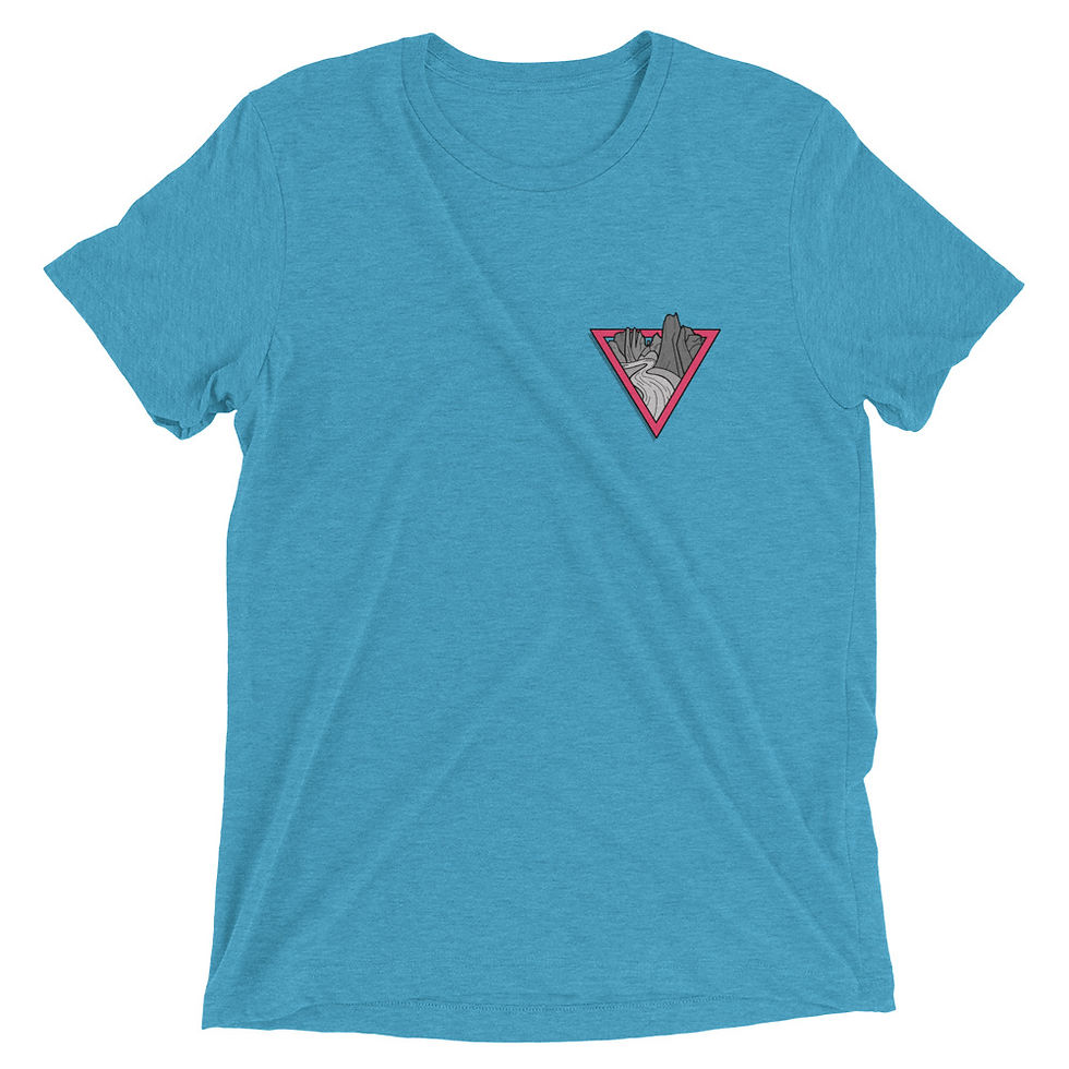 Thumbnail: Pink Triangle Logo Tri-Blend t-shirt