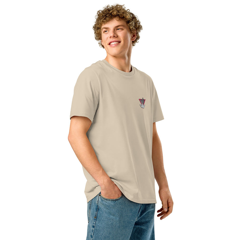Thumbnail: Unisex organic ribbed neck t-shirt