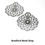 Thumbnail: Pendant - Floral Drop - Silver Colour - 29mm x 36mm (Flat)