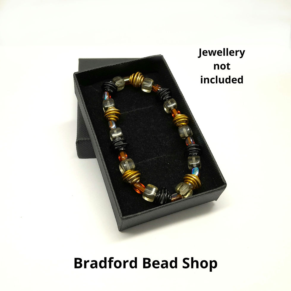 Thumbnail: Gift Box - Earring/Bracelet - 8.1cm x 5.1cm x 2cm - Black