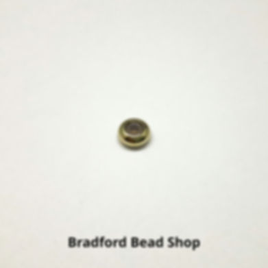 Sliding Cord Clasp - 7mm x 3mm (2mm hole) - Brass