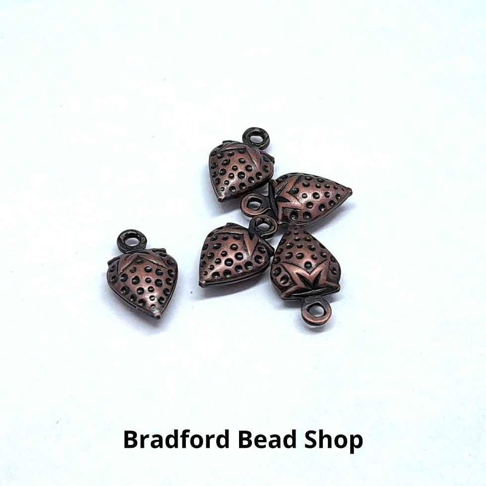 Thumbnail: Strawberry Pendant - Copper Colour - 10mm