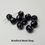 Thumbnail: Acrylic Round Beads - Black with White Faces