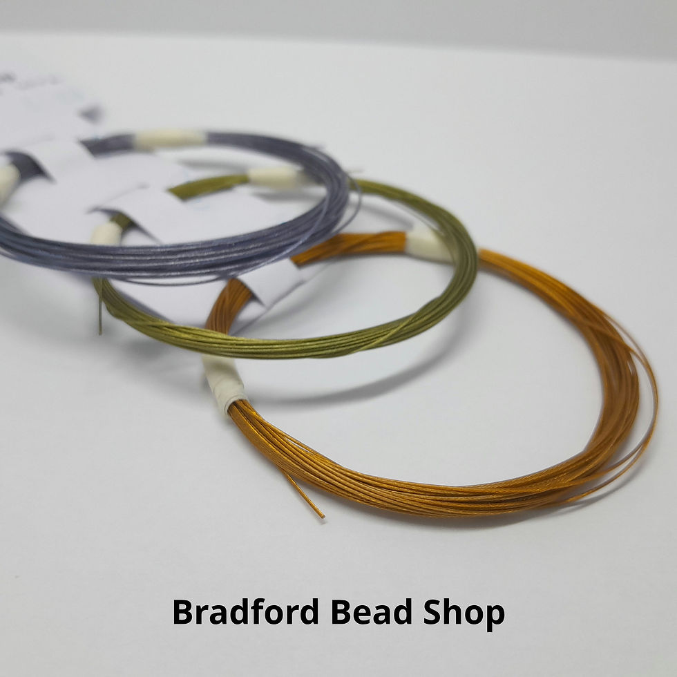 Thumbnail: Nylon Coated Wire - Multi pack - Grey Blue, Olive & Gold - 3 x 5