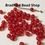 Thumbnail: Glass Round Beads - Red Translucent  Frosted - 3mm