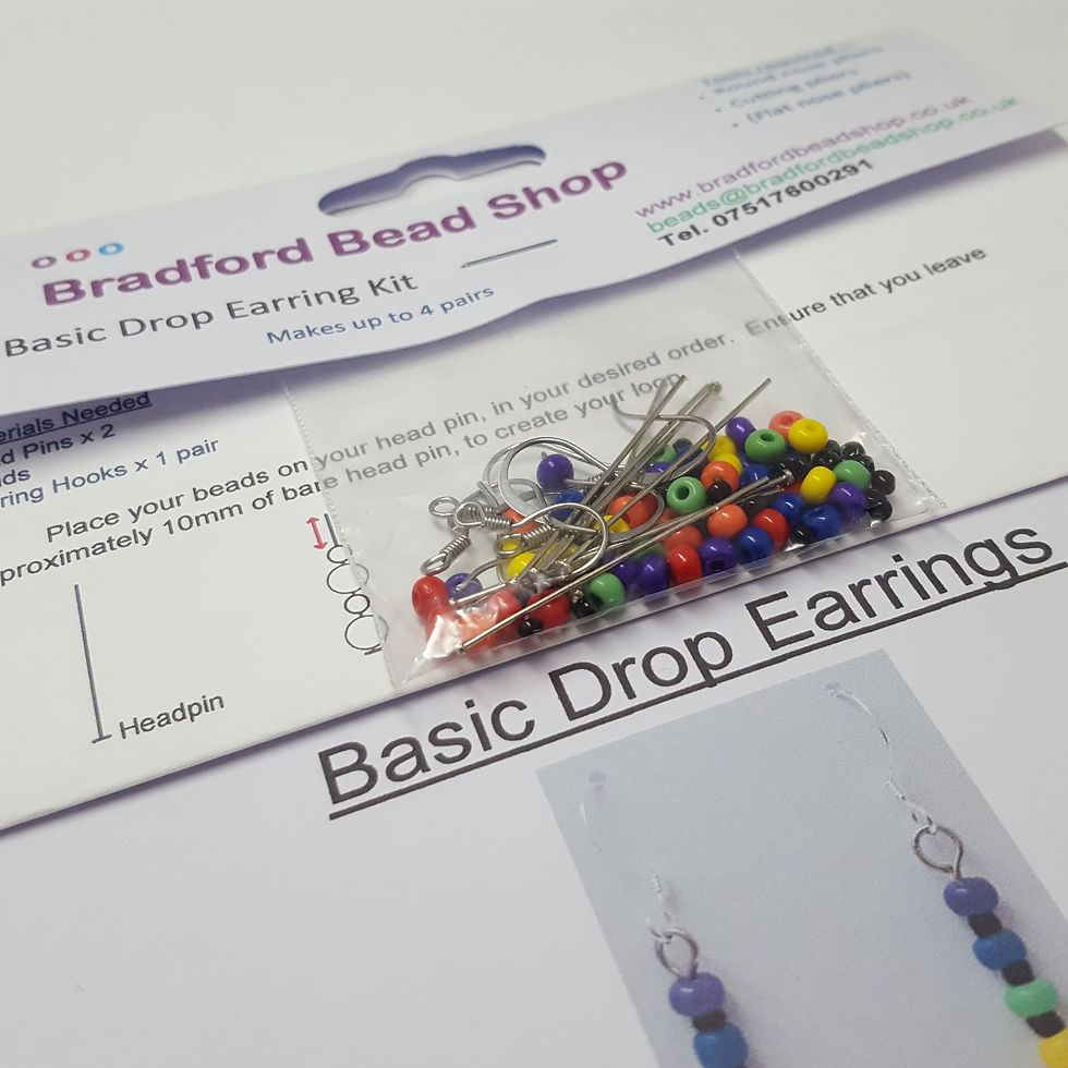 Thumbnail: Basic Drop Earring Kit - Rainbow Seeds (4 pairs)